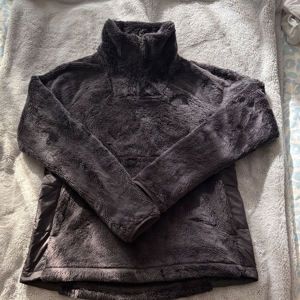 EUC Women's North Face Osito 1/4 Zip Hybrid Fleece Jacket size M